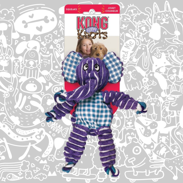 KONG FLOPPY KNOTS ELEPHANT