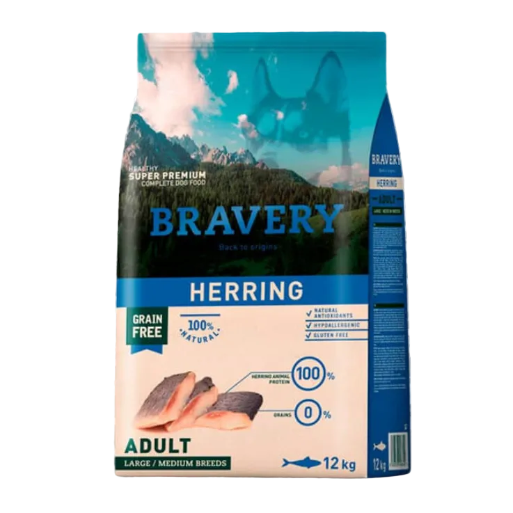 BRAVERY HERRING ADULT LARGE MEDIUM BREEDS