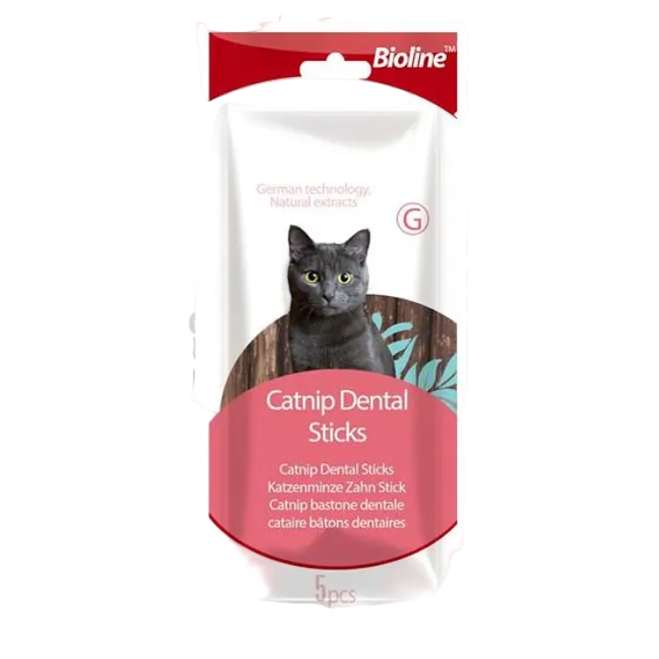 BIOLINE CATNIP DENTAL STICKS GATO