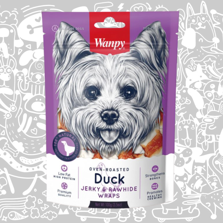 WANPY SOFT DUCK JERKY STRIPS PERRO