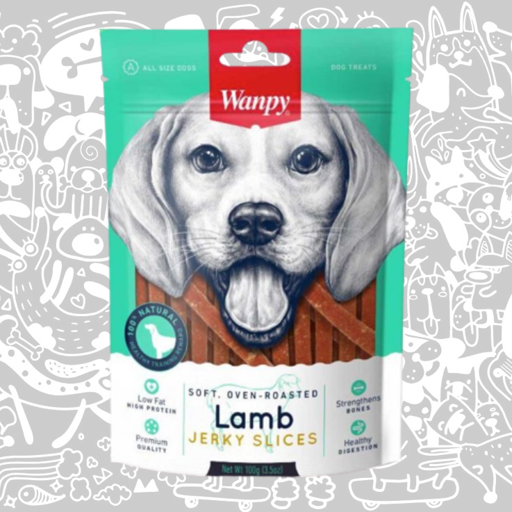 WANPY SOFT LAMB JERKY SLICES PERRO