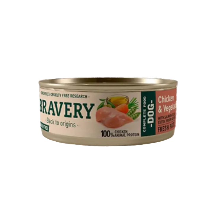 BRAVERY CHICKEN AND VEGETABLES ADULT DOG WET FOOD