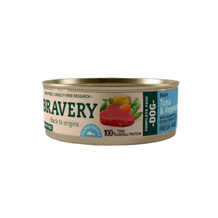 BRAVERY TUNA AND VEGETABLES ADULT DOG WET FOOD