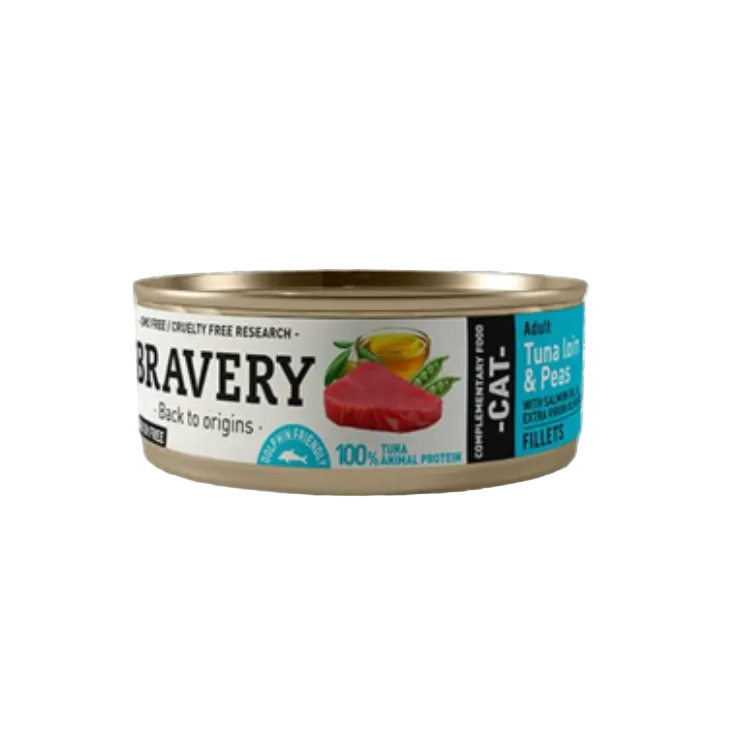 BRAVERY TUNA LOIN AND PEAS ADULT CAT WET FOOD