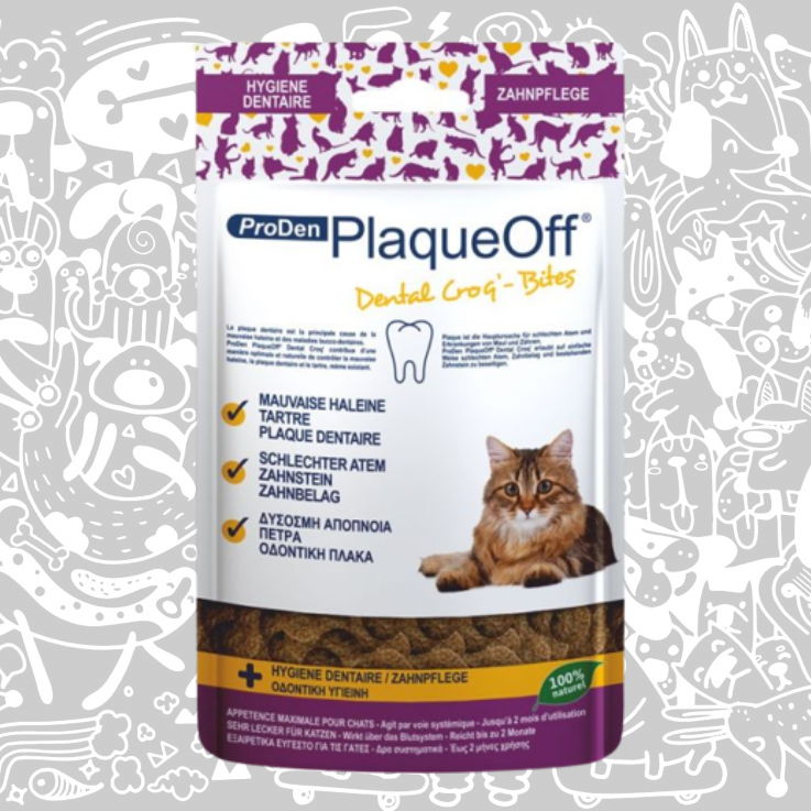 PRODEN PLAQUEOFF DENTAL BITES GATO