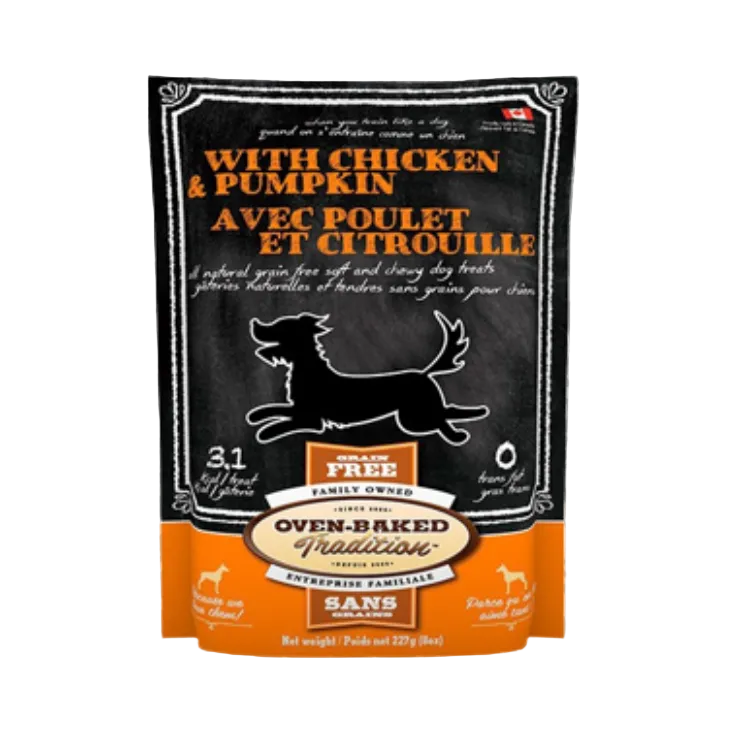 OVEN BAKED TREATS CHICKEN AND PUMPKIN DOG