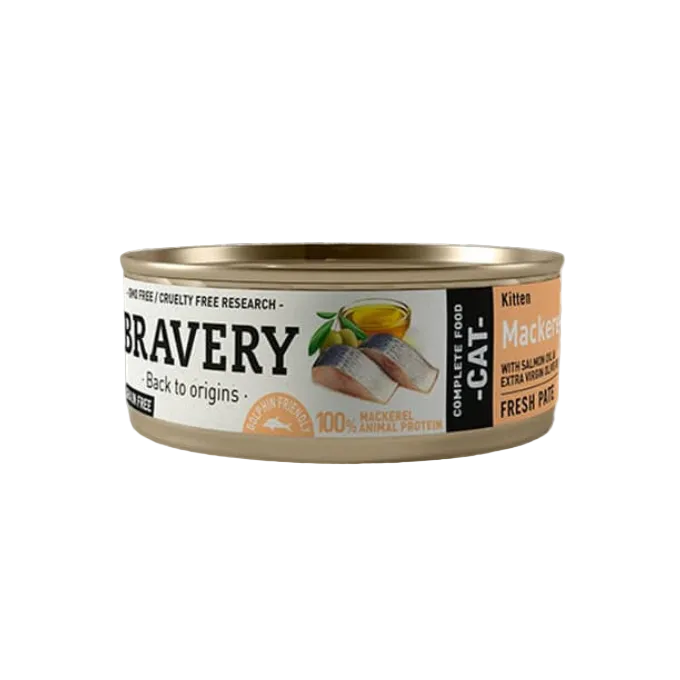 BRAVERY MACKEREL KITTEN WET FOOD