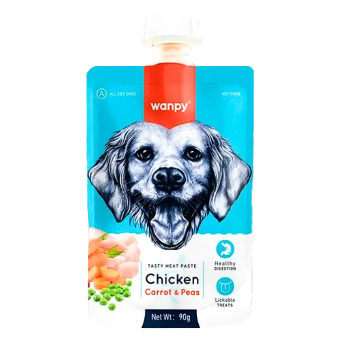 WANPY TASTE MEAT PASTE DOG CHICKEN, CARROT & PEA
