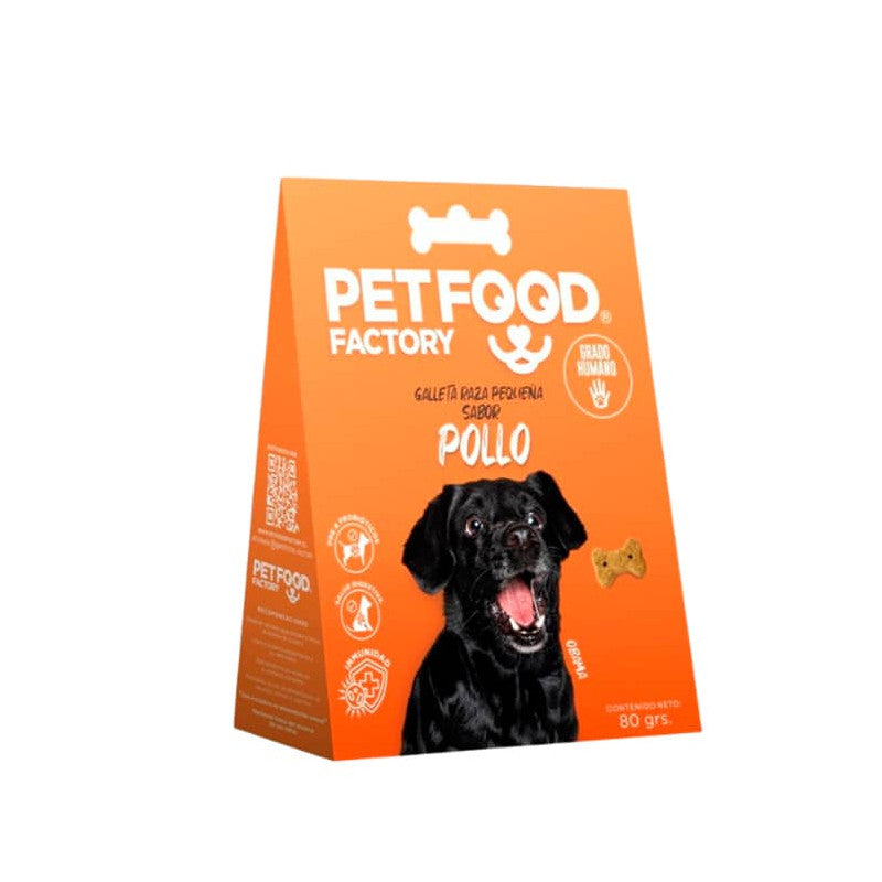 PET FOOD FACTORY GALLETA HUESITO RAZAS PEQUEÑAS 80 Gr