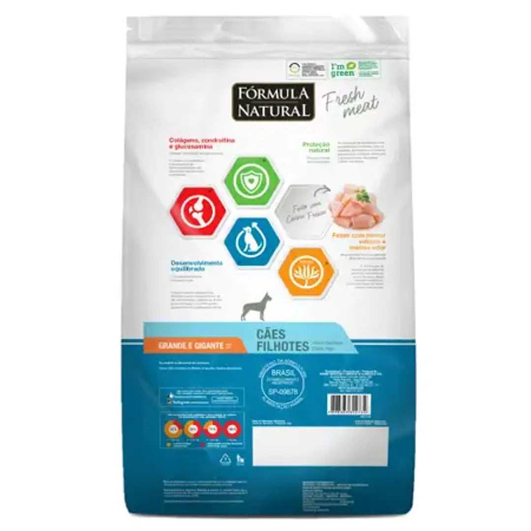 Fórmula Natural Fresh Meat Perros Cachorros Portes Grande y Gigante