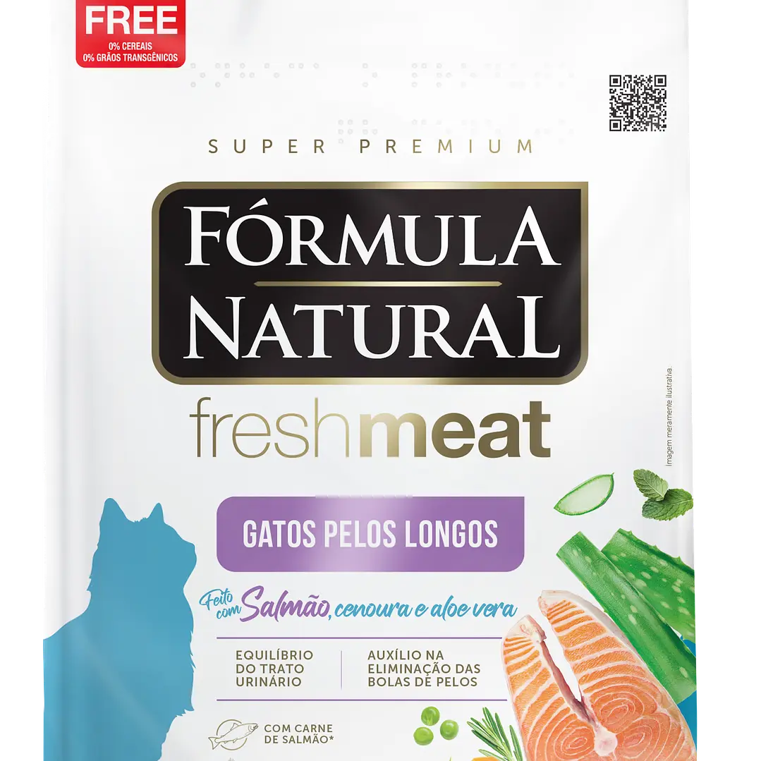 Formula Natural Fresh Meat Gatos Pelo Largo – Salmón