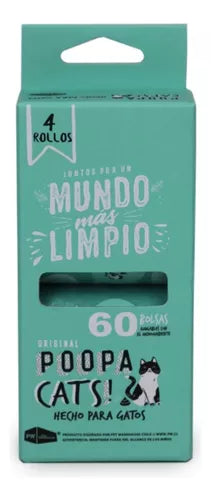 POOPA BAG CAT BOLSAS BIODEGRADABLES 60 UN