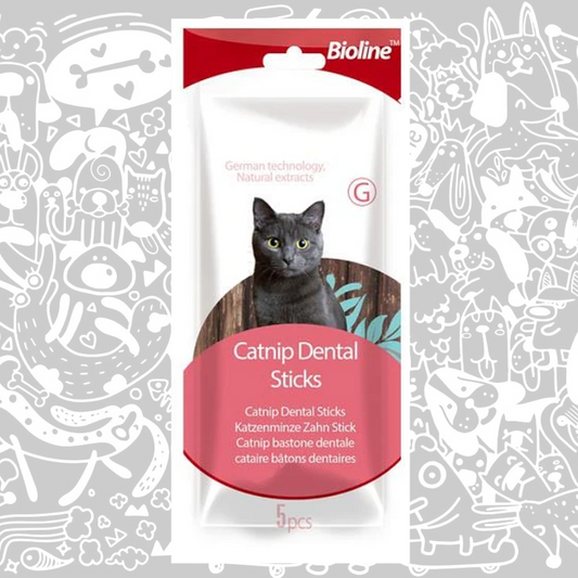 BIOLINE CATNIP DENTAL STICKS GATO