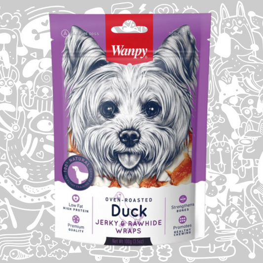 WANPY SOFT DUCK JERKY STRIPS PERRO