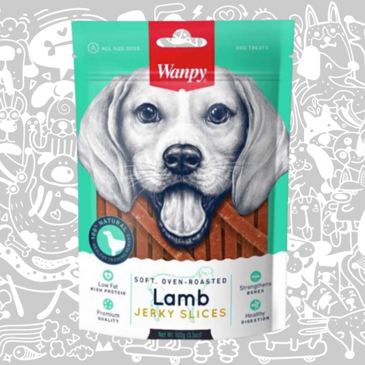 WANPY SOFT LAMB JERKY SLICES PERRO