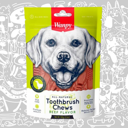 WANPY TOOTHBRUSH CHEWS BEEF PERRO