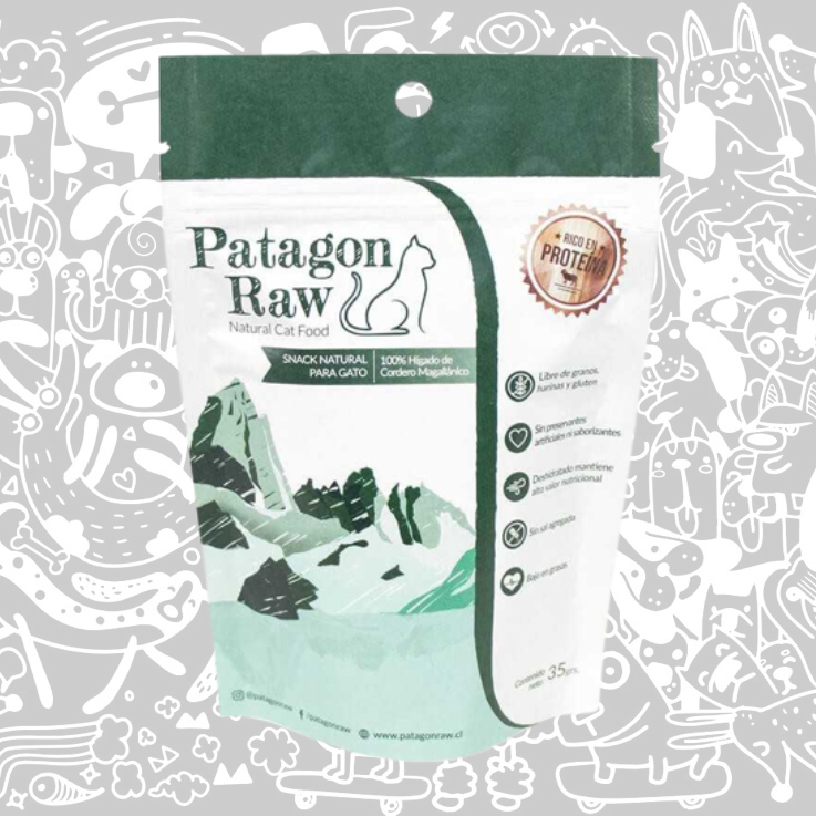 PATAGON RAW SNACK GATO HIGADO DE CORDERO