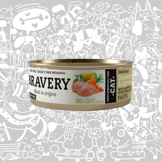 BRAVERY CHICKEN AND CARROTS STERILIZED CAT WET FOOD