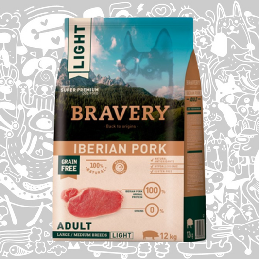 BRAVERY LIGHT IBERIAN PORK ADULT LARGE/MEDIUM BREEDS