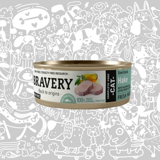 BRAVERY HAKE STERILIZED CAT WET FOOD