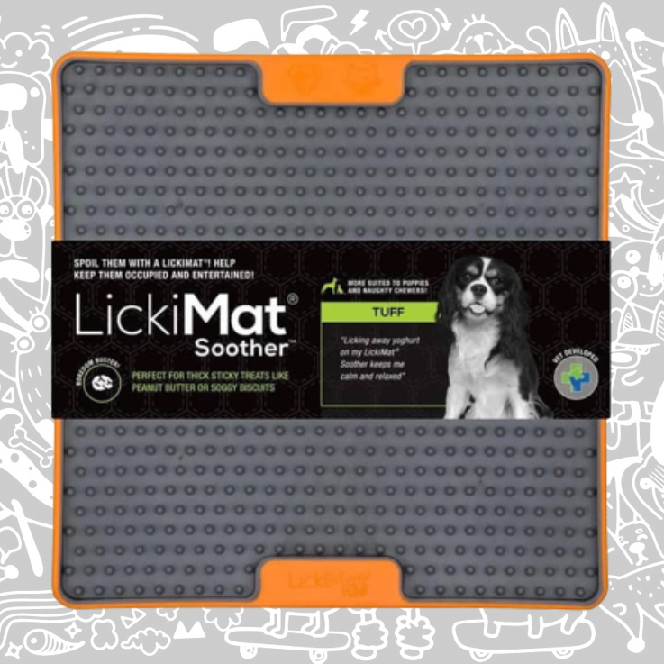 LICKIMAT SOOTHER TUFF ORANGE FOR DOG