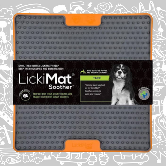 LICKIMAT SOOTHER TUFF ORANGE FOR DOG