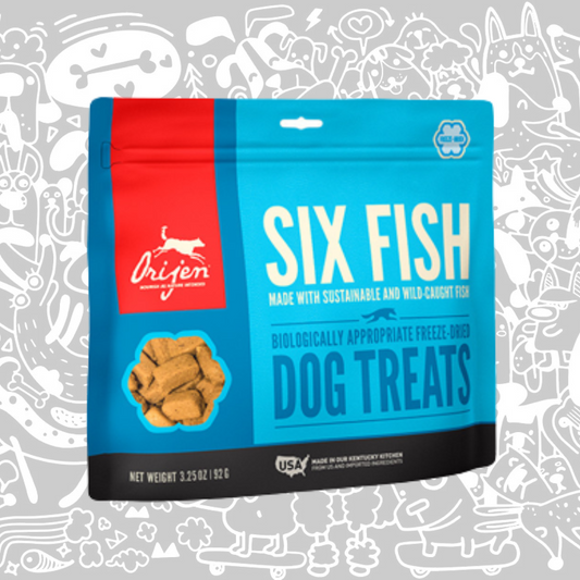 ORIJEN TREATS SIX FISH DOG