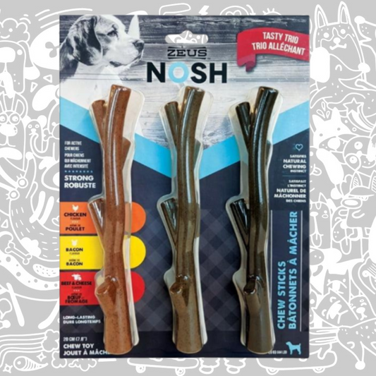 ZEUS NOSH STICKS MASTICABLES 3 SABORES