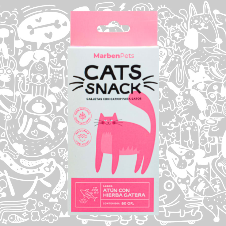 CATS SNACK GALLETA ATUN CON HIERBA GATERA