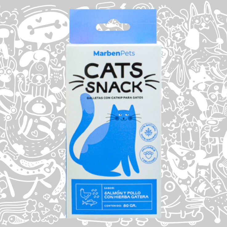 CATS SNACK GALLETA SALMON Y POLLO CON HIERBA GATERA