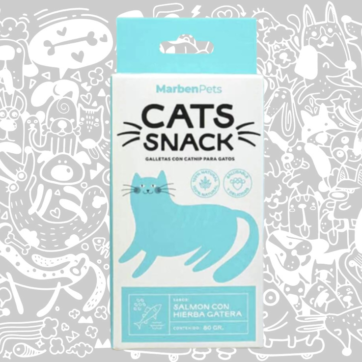 CATS SNACK GALLETA SALMON & HIERBA GATERA