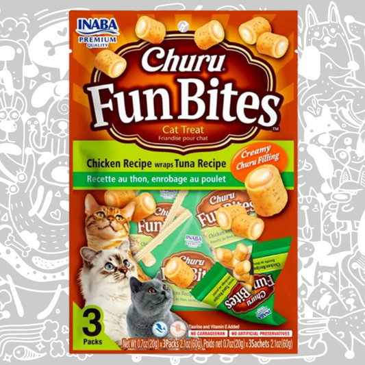 CHURU FUN BITES GATO POLLO CON ATUN