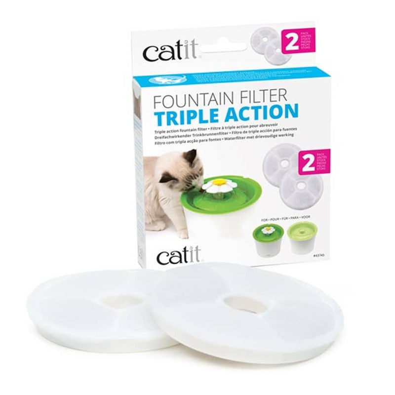 CATIT FILTRO FUENTE TRIPLE ACCION - 2 UDS